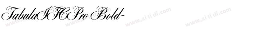 TabulaITCPro Bold字体转换